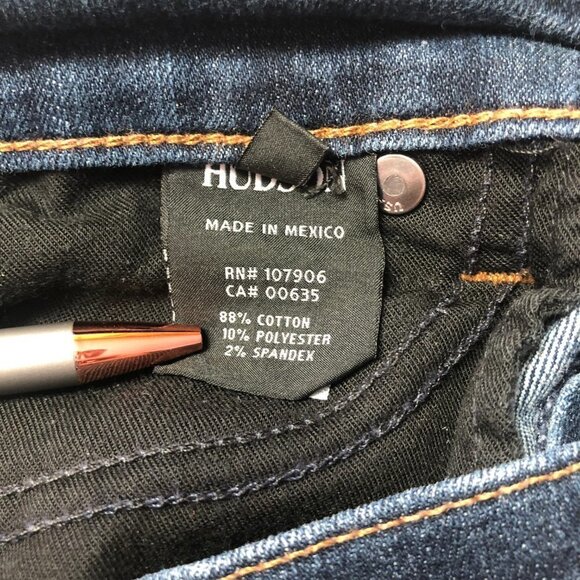 Hudson Krista Super Skinny Dark Wash Jeans Size 25 - Picture 5 of 12